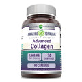 Amazing Formulas Advanced Collagen Supplement | Collagen Type I, II & III with Vitamin C & Hyaluronic | 1600 Mg Per Serving | 90 Capsules | Non-GMO | Gluten-Free | Made in USA Amazing Nutrition Au supplements