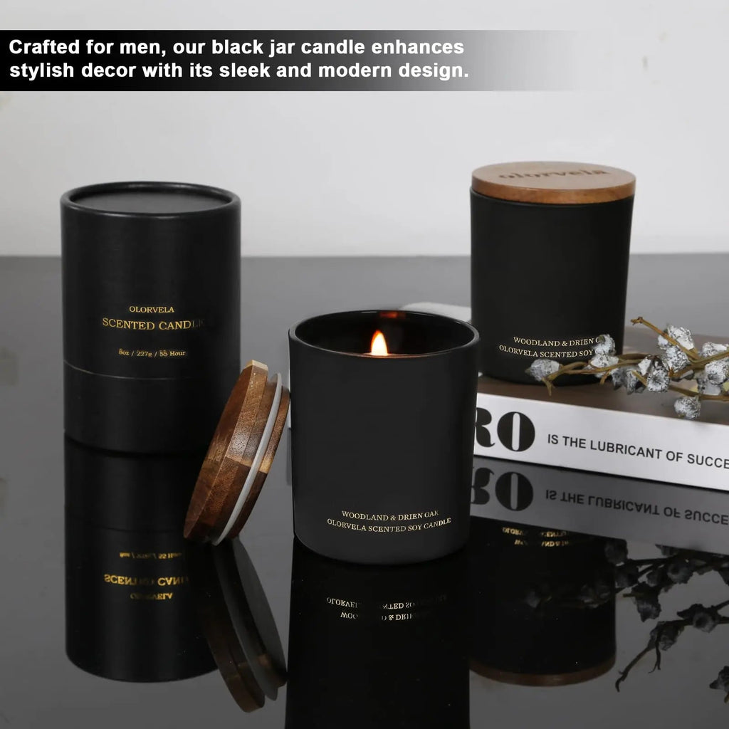 olorvela Candles for Men Wood Wicked Candles for Home Scented Mens Candle Aromatherapy 8oz olorvela Au supplements