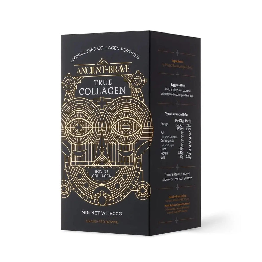 Ancient + Brave True Collagen 200g - Grass-Fed Bovine Collagen Powder - 100% Hydrolysed Collagen Peptides Ancient + Brave Au supplements