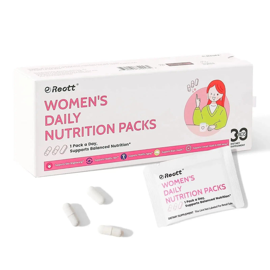 Women's Daily Vitamin Packs with Collagen Peptide, PQQ, 4-IN-1 Multivitamins For Women Health Supports Immune Health, Skin, Brain REOTT Au supplements