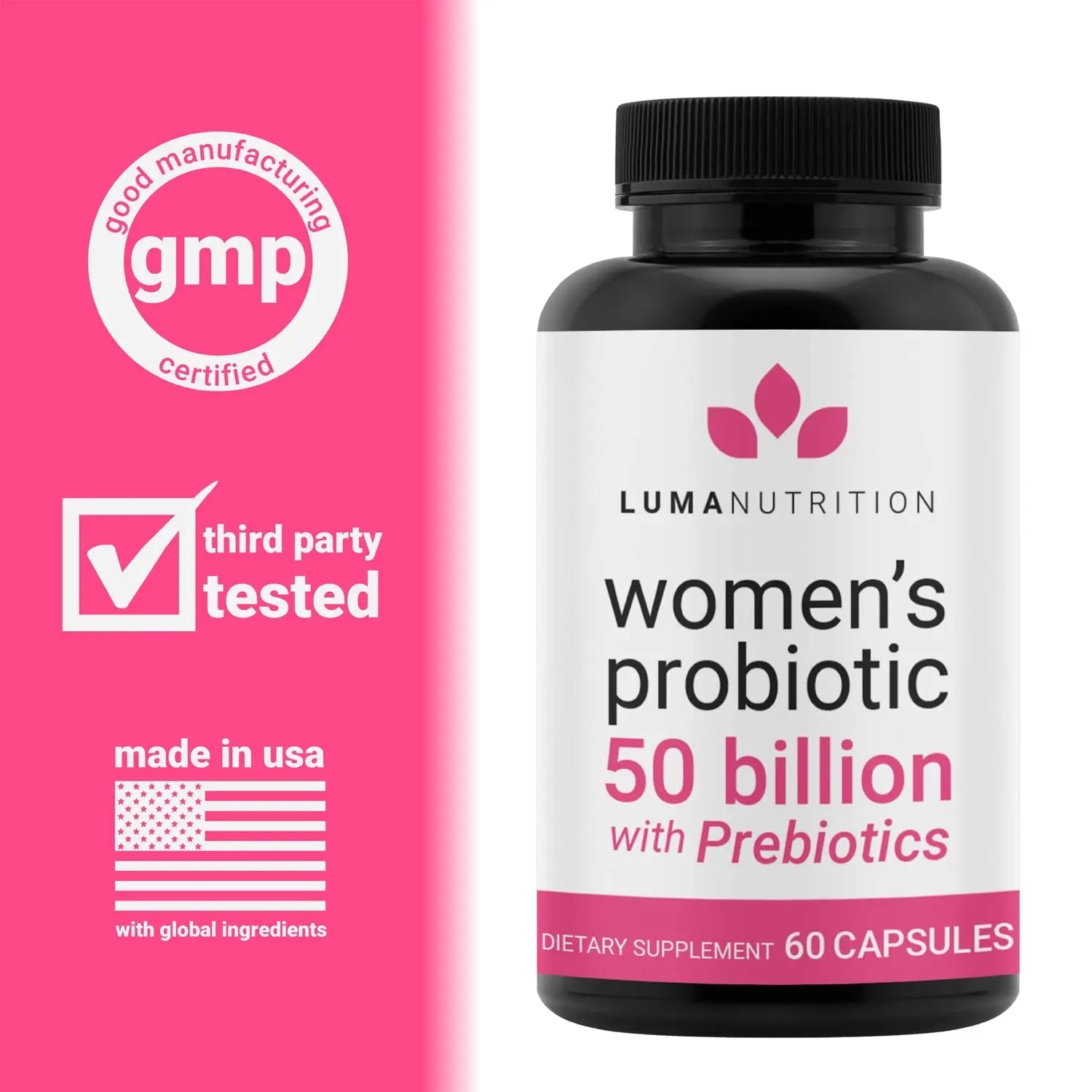 Luma Nutrition Probiotics for Women with Prebiotics - 50 Billion CFU - Formulated for Digestive Luma Nutrition Au supplements