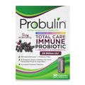 Probulin Total Care Immune = Prebiotics + Probiotics + Postbiotics + Elderberry to Support Immune & Gut Health - 20 Billion CFU - 10 Probiotic Strains, 30 Vegan Capsules Probulin Au supplements