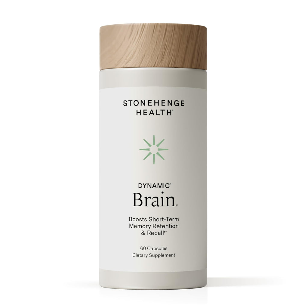 Stonehenge Health Dynamic Brain – BacoMind® Bacopa Nootropic Formula – Memory, Recall & Retention, Phosphatidylserine, Huperzine A, DHA & Choline – 40 Brain-Boosting Ingredients – Non-GMO, 60 Caps Stonehenge Health Au supplements