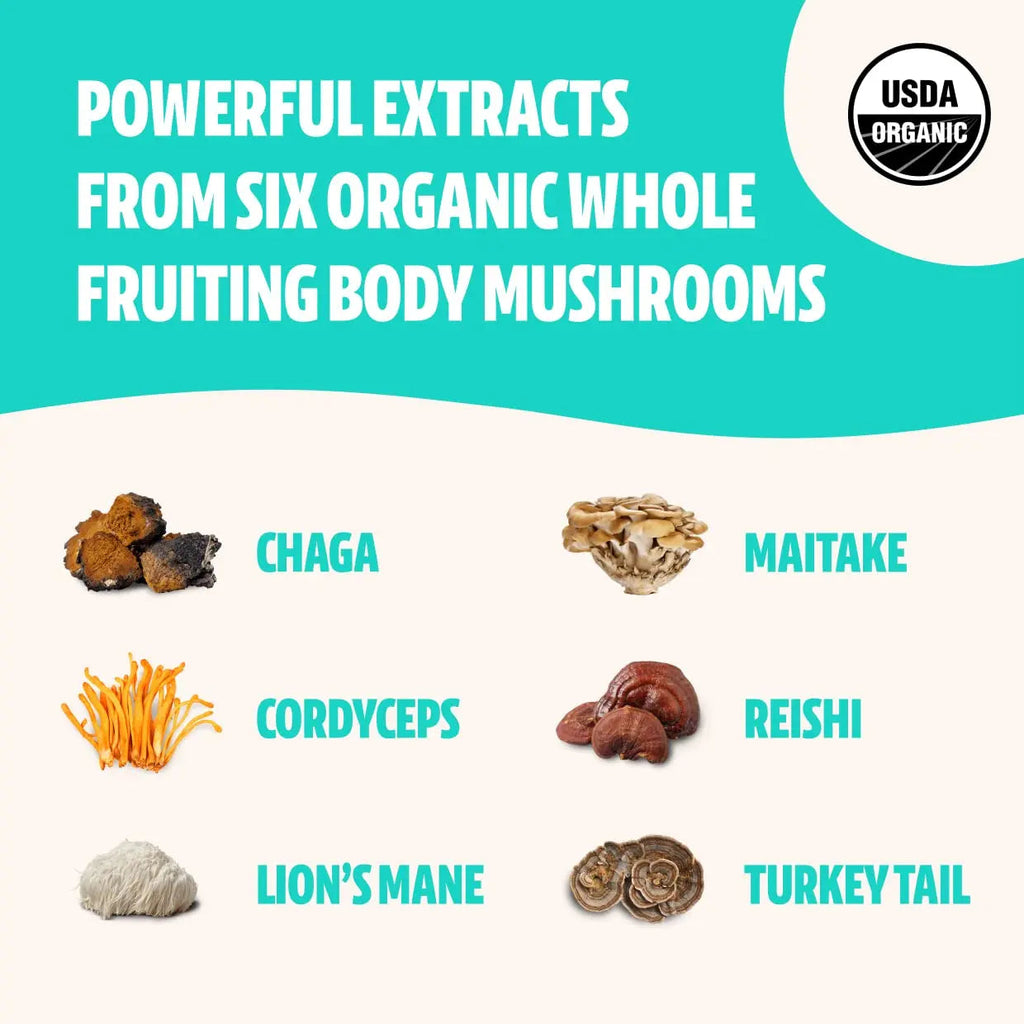 FreshCap Ultimate Mushroom Complex Powder - Lions Mane, Reishi, Cordyceps, Chaga FreshCap Mushrooms Au supplements