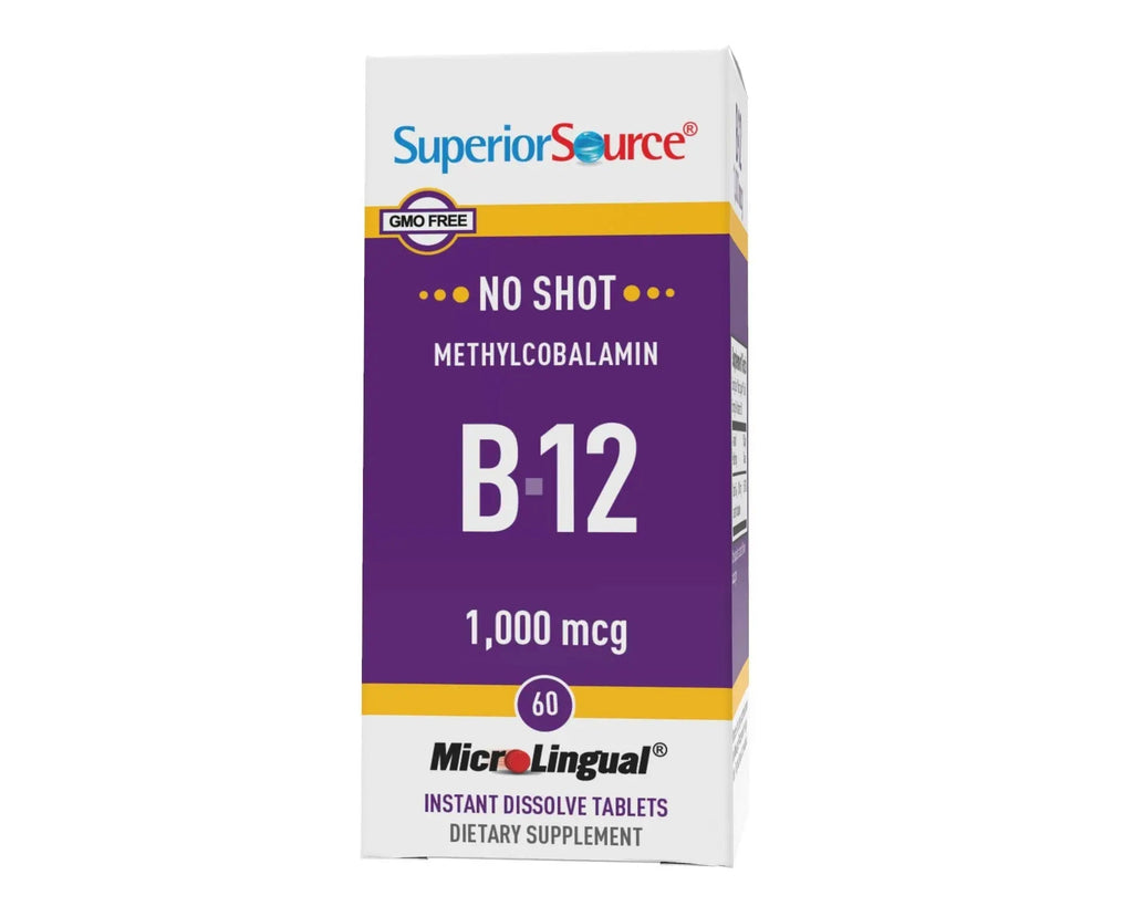 Superior Source No Shot Vitamin B12 Methylcobalamin 1000 mcg, Quick Dissolve MicroLingual Superior Source Au supplements
