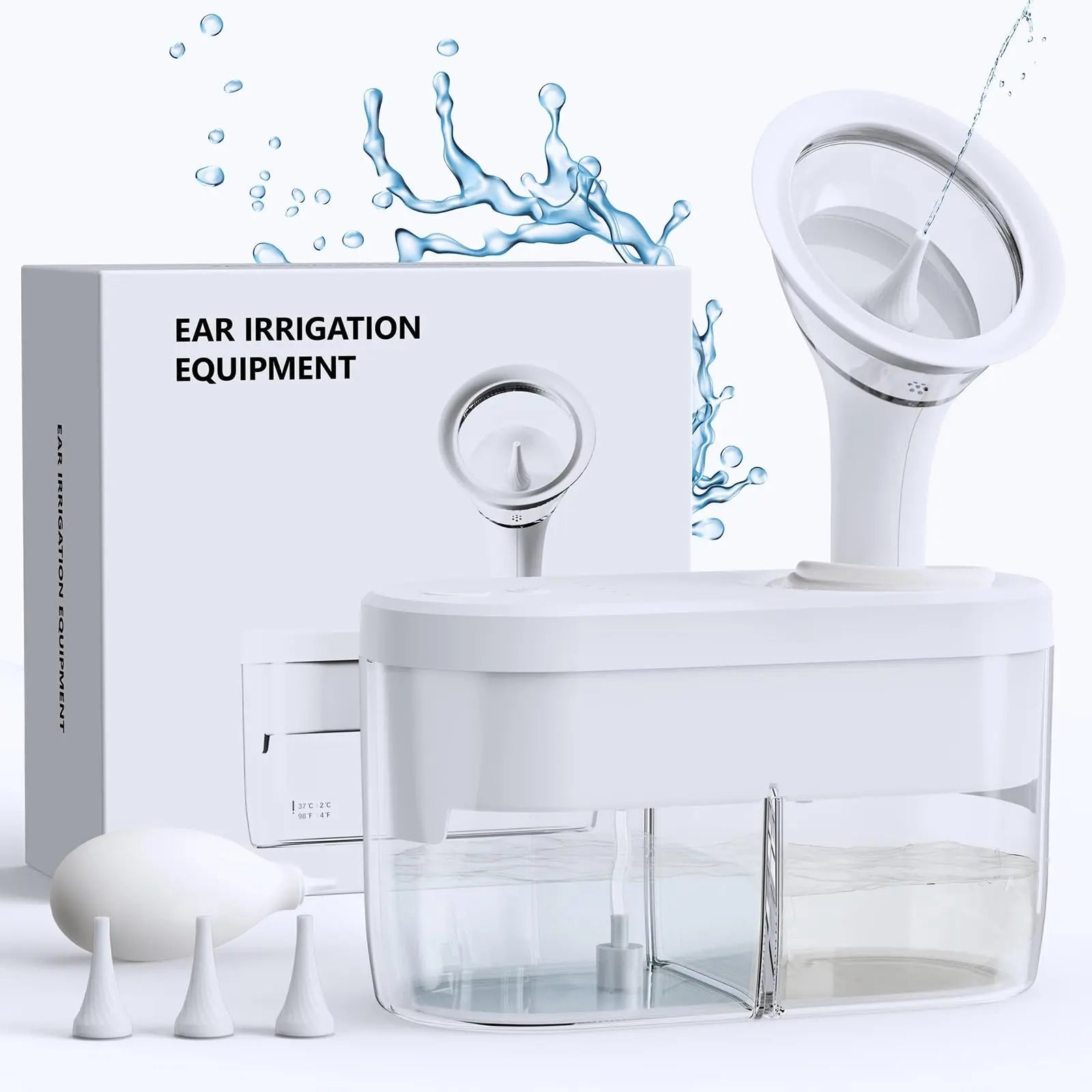 Water Powered Ear Cleaner, Ear Wax Removal Kit with Sewage System KAUGIC Au supplements