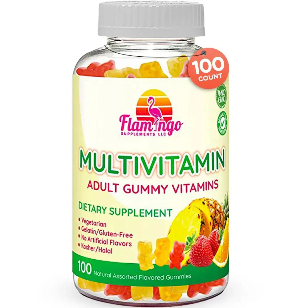 Flamingo Supplements Multivitamin Gummies | Vegan Friendly, Kosher Halal NO Gluten or Gelatin, no GMO| for Men, Women & Kids| Flamingo Supplements Au supplements