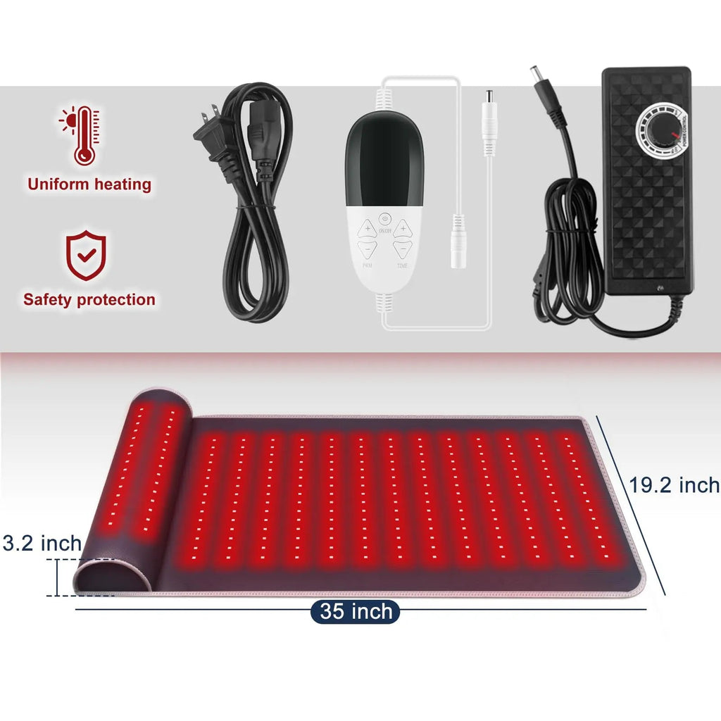 Rutollmit Red Light Therapy Mat - Experience Relaxation with 225 LEDs, 660nm Red Light Rutollmit Au supplements