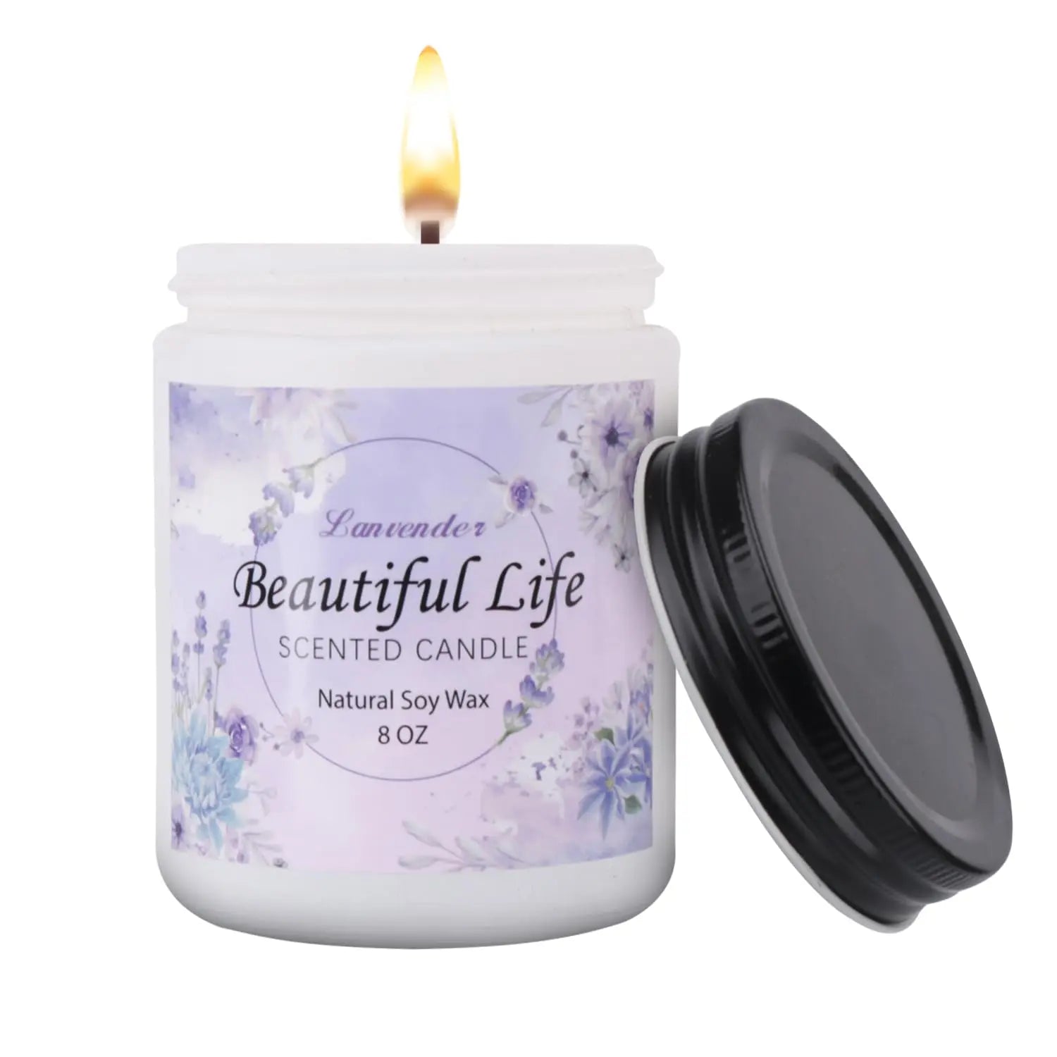 AMIDONSO Lavender Candles for Home Scented,8 oz Aromatherapy Candles Gift,45 Hour Long AMIDONSO Au supplements