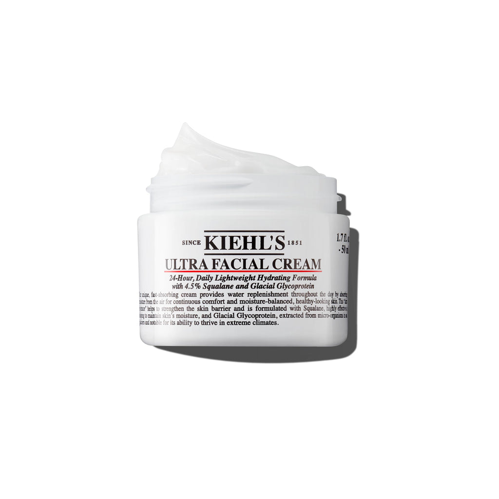 Kiehl's Ultra Facial Cream, with 4.5% Squalane to Strengthen Skin's Moisture Barrier, Skin Feels Softer and Smoother, Long-Lasting Hydration