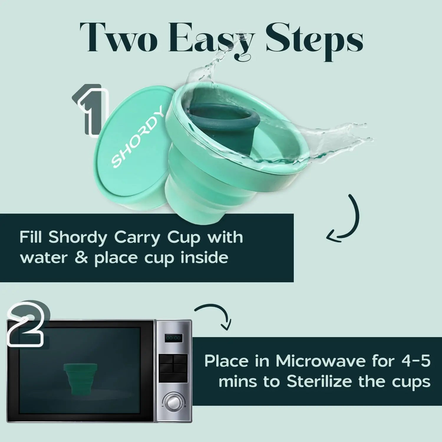 SHORDY Menstrual Case Holder for Sterilization, Collapsible Silicone Container - Boil, Sterilize SHORDY Au supplements