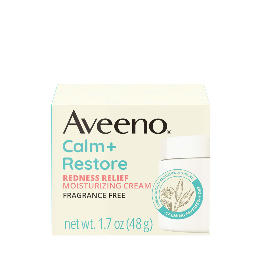 Aveeno Calm + Restore Facial Moisturizer Face Cream for Redness Relief, Non-Comedogenic