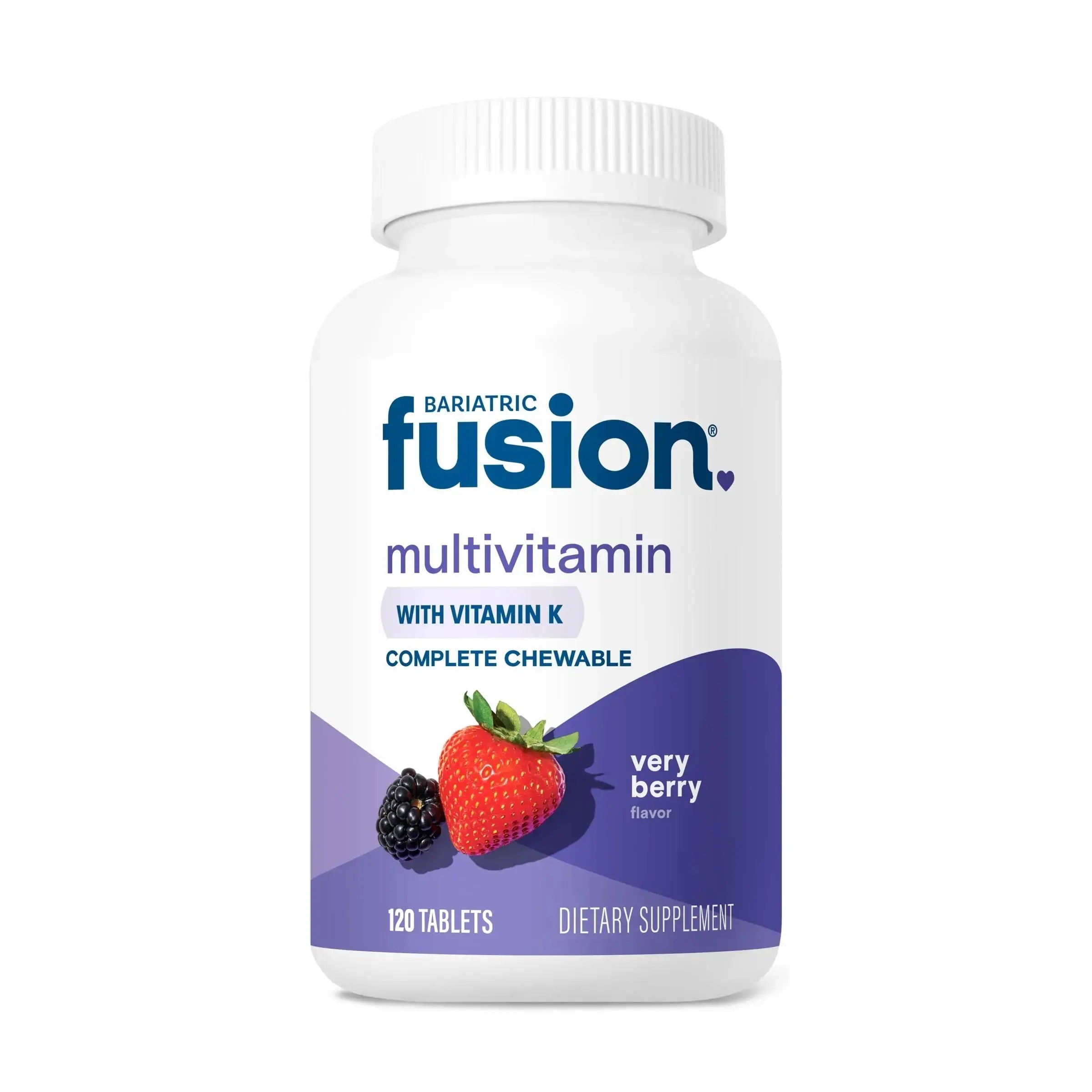 Bariatric Fusion Very Berry Complete Chewable Bariatric Multivitamin with Iron and Vitamin K for Bariatric Surgery Patients Including Bariatric Fusion Au supplements