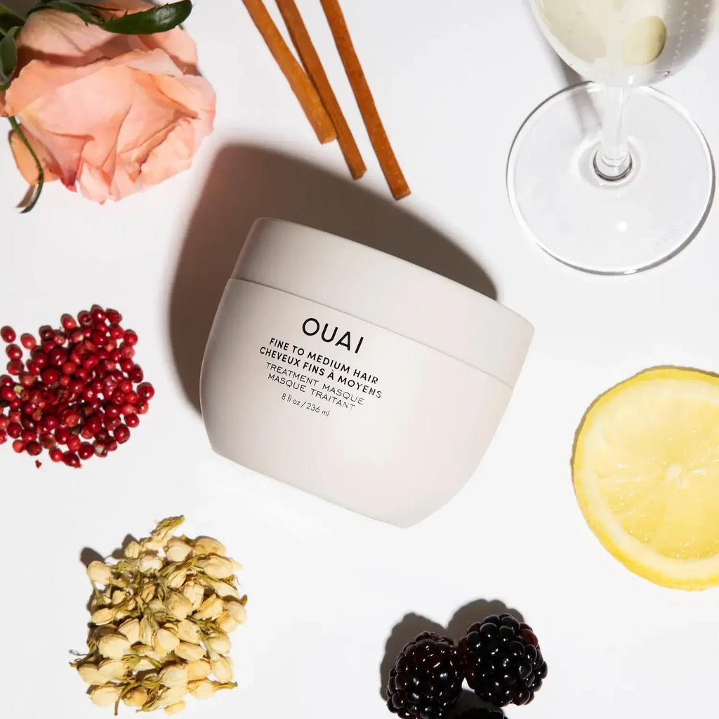OUAI Fine to Medium Hair Treatment Masque - Hydrating Hair Mask to Help Repair Strands & Increase Shine - With Shea Butter, Keratin and Panthenol - Paraben, Phthalate & Sulfate Free (8 Fl Oz) OUAI Au supplements