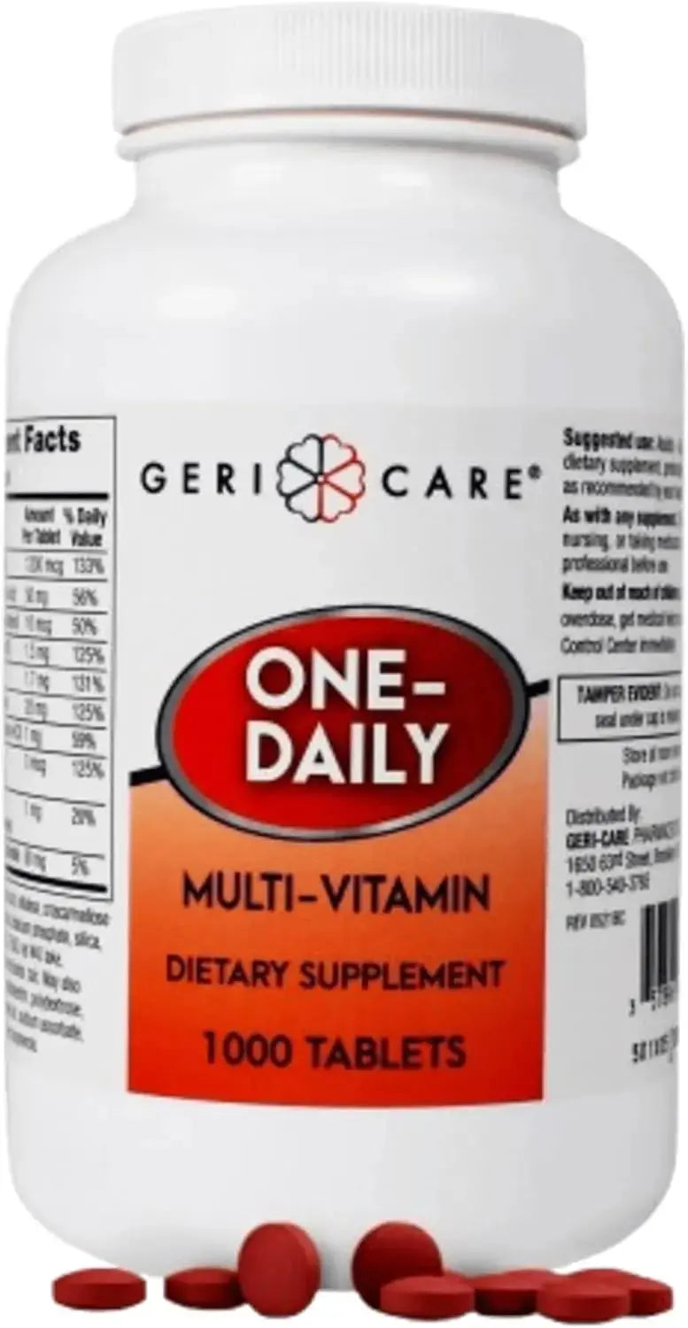 GeriCare Multivitamin Supplement Tablets, (Bottle of 1000) GeriCare Au supplements