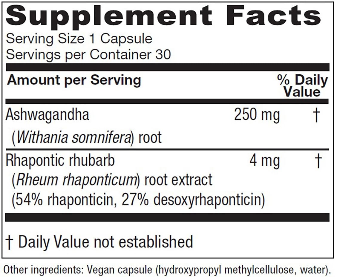 Vitanica Peri/Meno Ease - for Perimenopause and Menopause Symptoms - Hot Flash Relief with Clinically Studied Siberian Rhubarb Extract - Supports Sleep and Stress with Ashwagandha - Vegan - 30 Caps Vitanica Au supplements