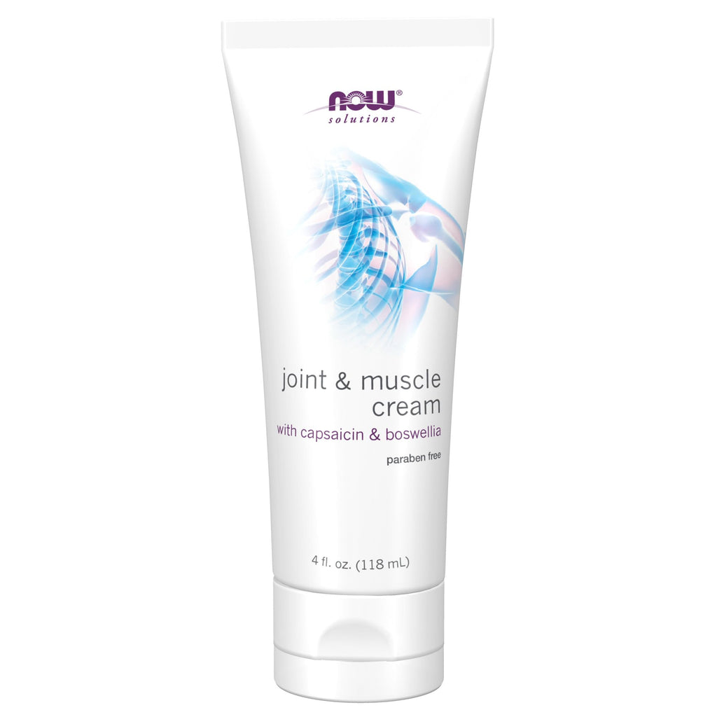 NOW Foods Solutions, Joint & Muscle Cream with Capsaicin and Boswellia, Paraben Free, 4-Ounce NOW Foods Au supplements