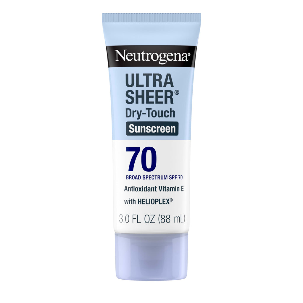 Neutrogena Ultra Sheer Dry-Touch Sunscreen Lotion SPF 70, Broad Spectrum, Water Resistant 80 Min