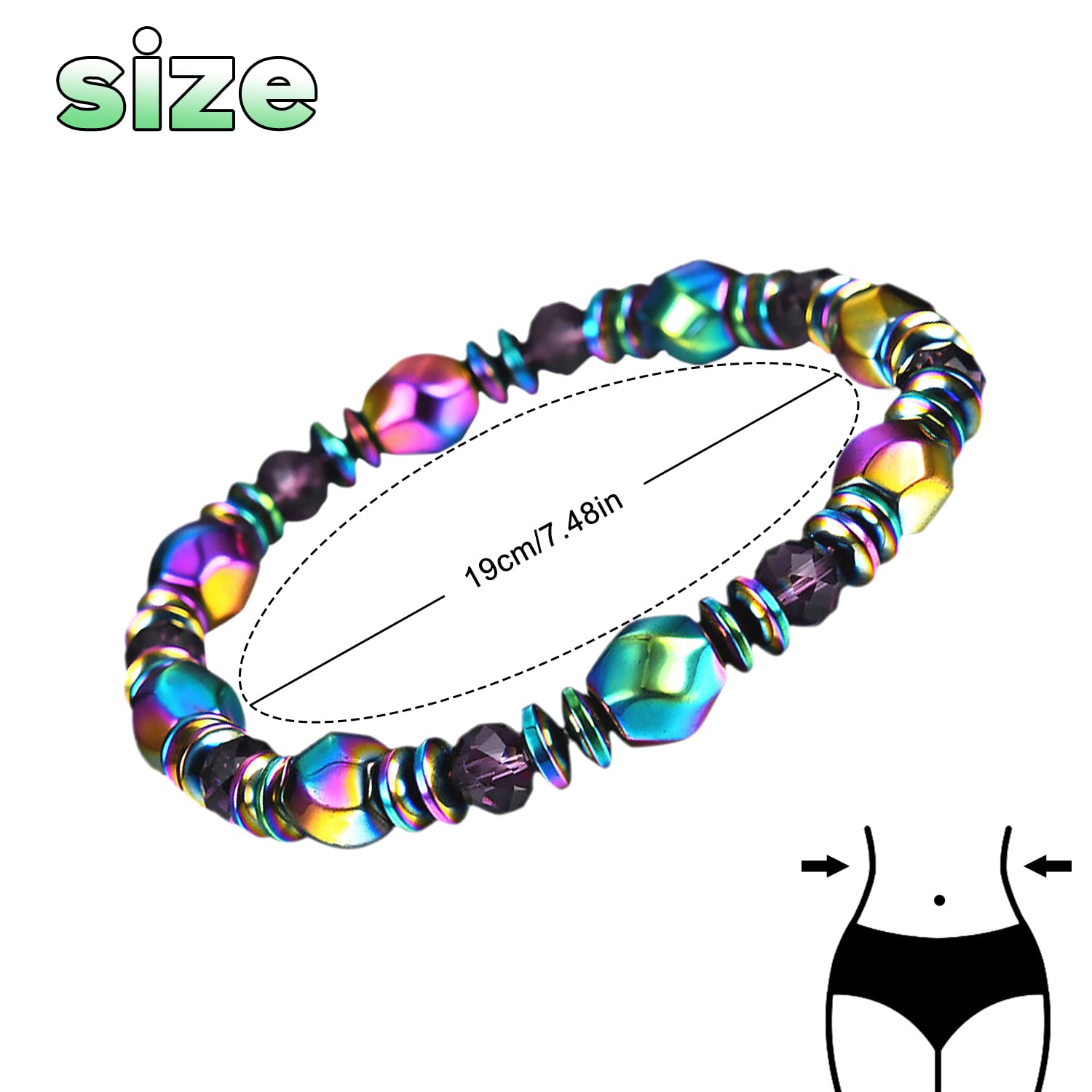 AGSIXZLAN 3pcs Adjustable Lymph Drainage Carnelian Magnetic Bracelet,Slimming Magnetic AGSIXZLAN Au supplements