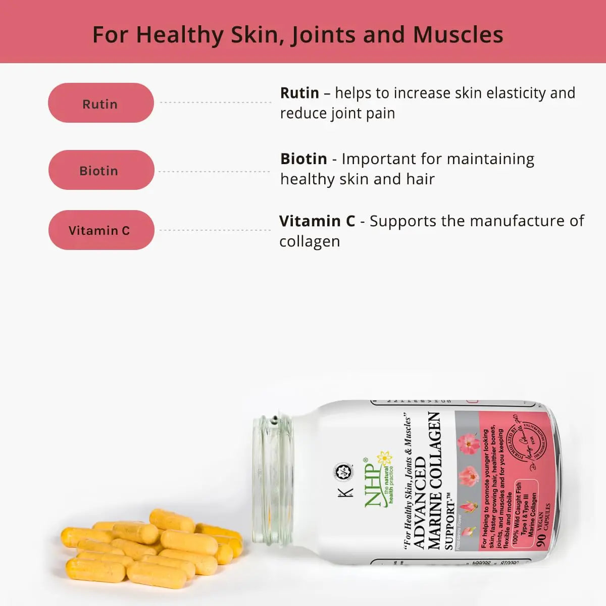Advanced Marine Collagen Support, specifically Designed to Support Skin NHP The Natural Health Practice Au supplements