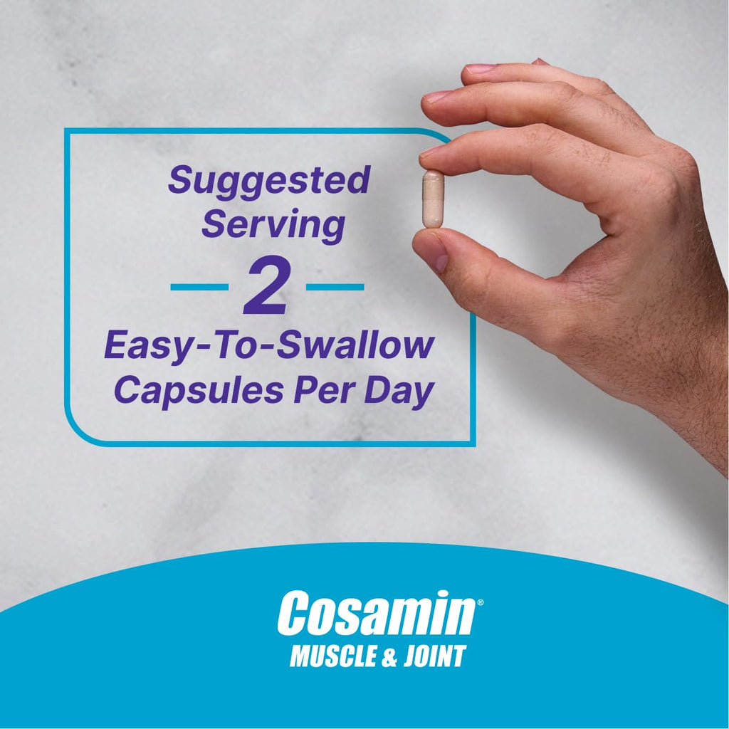 Cosamin Nutramax Muscle & Joint, Works to Decrease Cartilage Breakdown, Joint Health Supplement, Adult Men and Women Joint Health, 74 Capsules Cosamin Au supplements