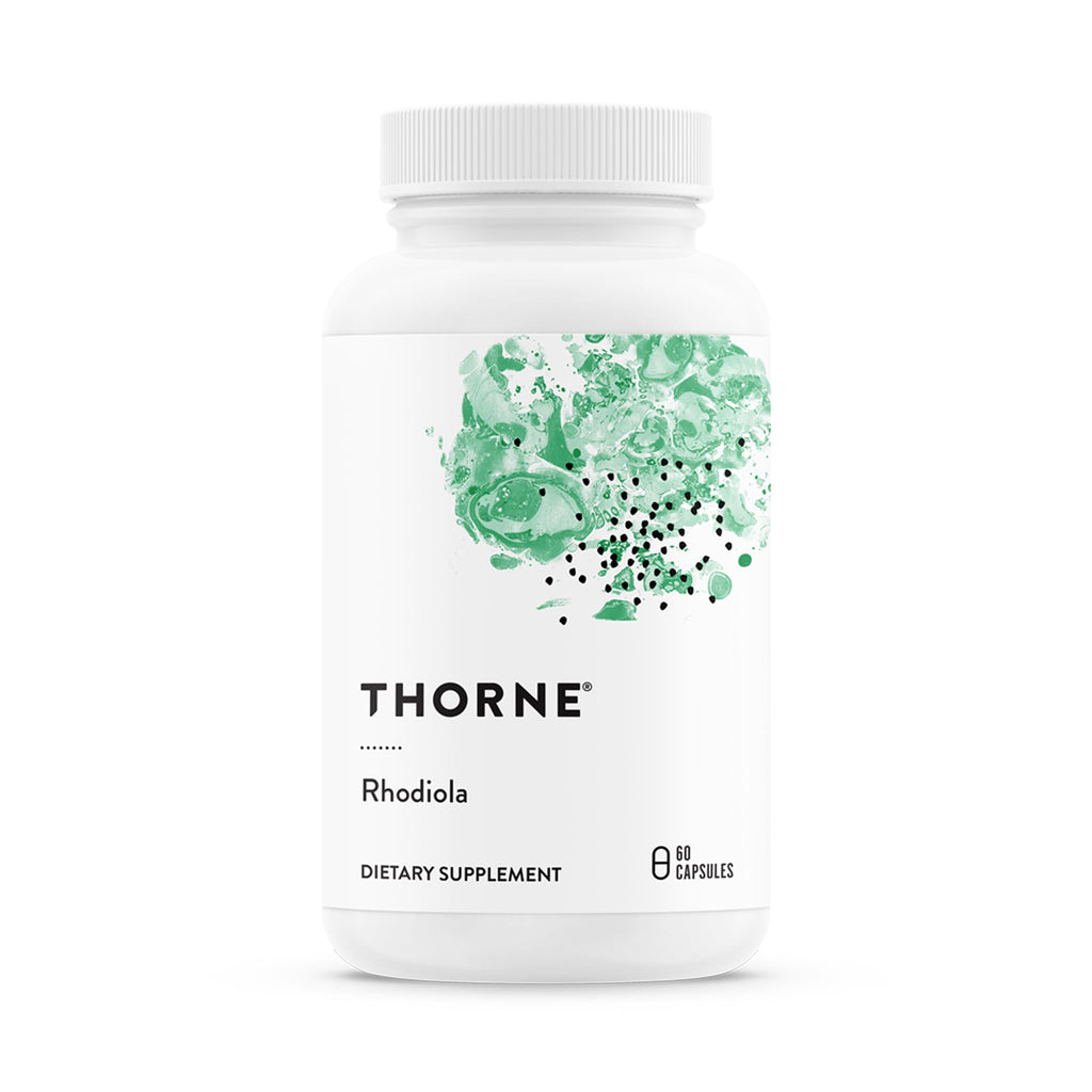 Thorne Rhodiola - Botanical Supplement for Stress Relief - Enhances Sleep, and Mental Focus - 60 Capsules