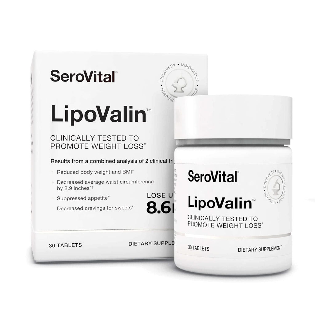 Serovital LipoValin Clinically Validated  Pills for Women Diet Pill, Appetite Suppressant, Stimulant-Free Weight Loss Supplement - 30 Count (30 Tablets)