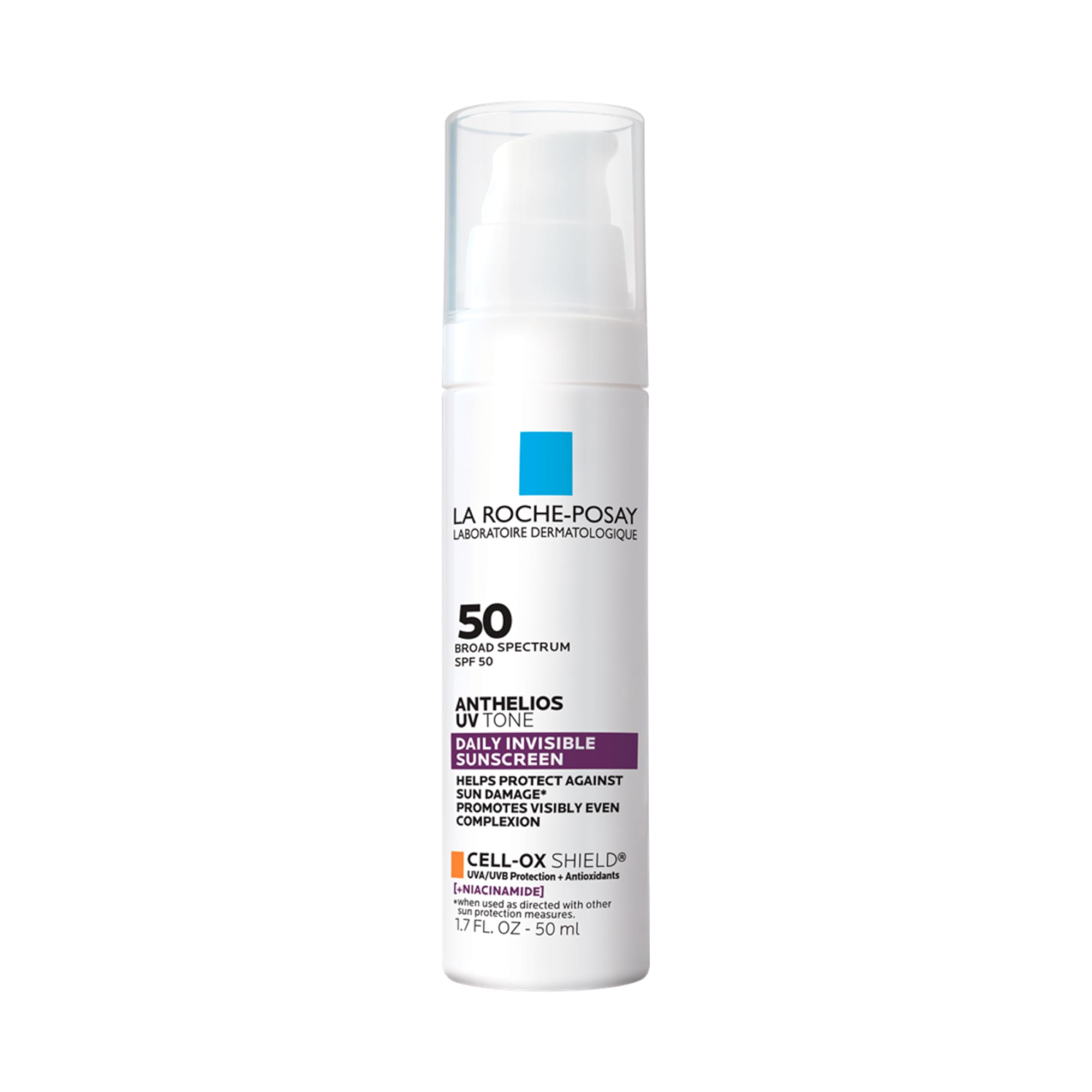 La Roche Posay Anthelios UV Tone Sunscreen SPF 50, Daily Sunscreen for Face with Niacinamide, Broad Spectrum Invisible SPF Protection for Discoloration and Uneven Skin La Roche-Posay Au supplements