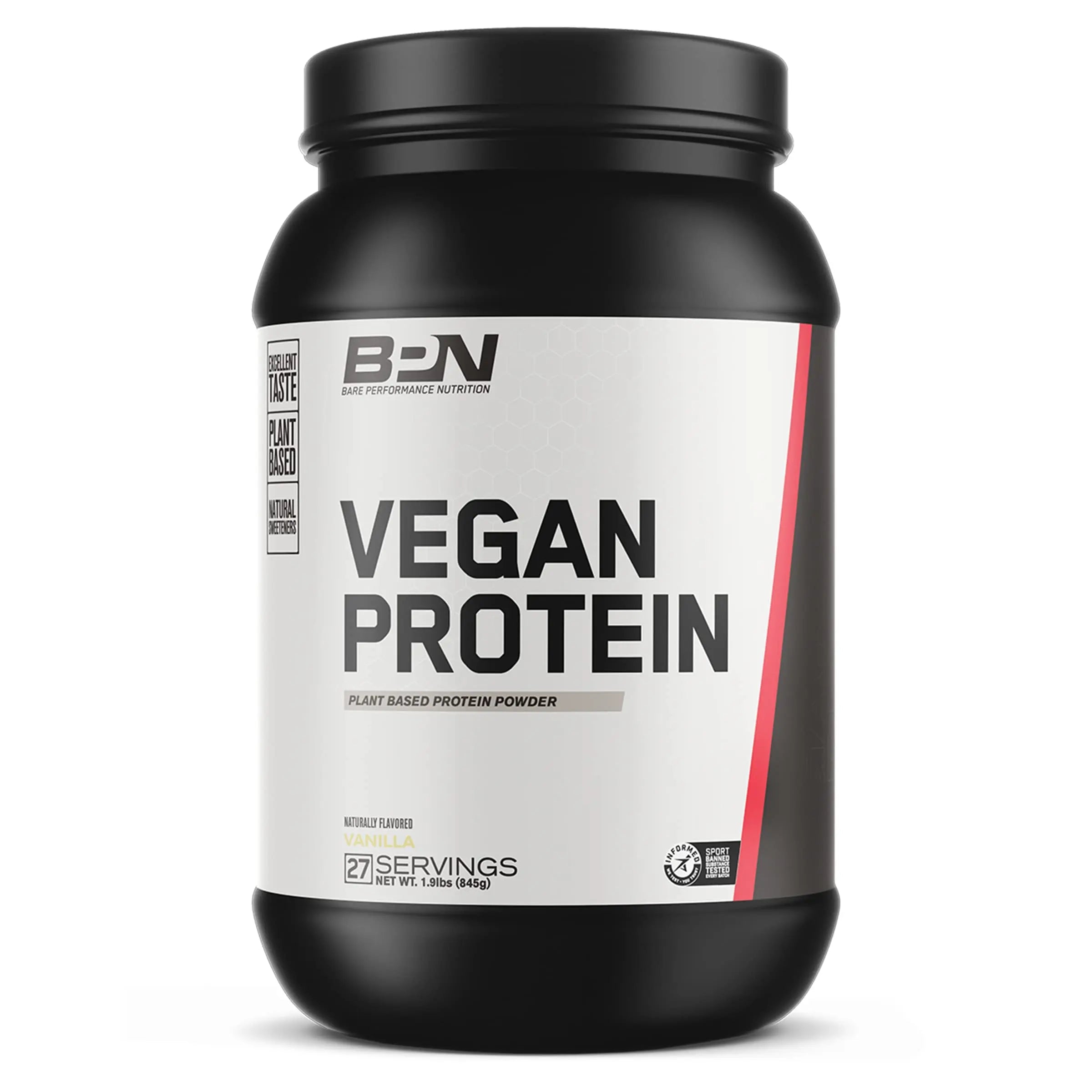 BARE PERFORMANCE NUTRITION, BPN Vegan Protein, Plant Based Protein, Vanilla BARE PERFORMANCE NUTRITION Au supplements