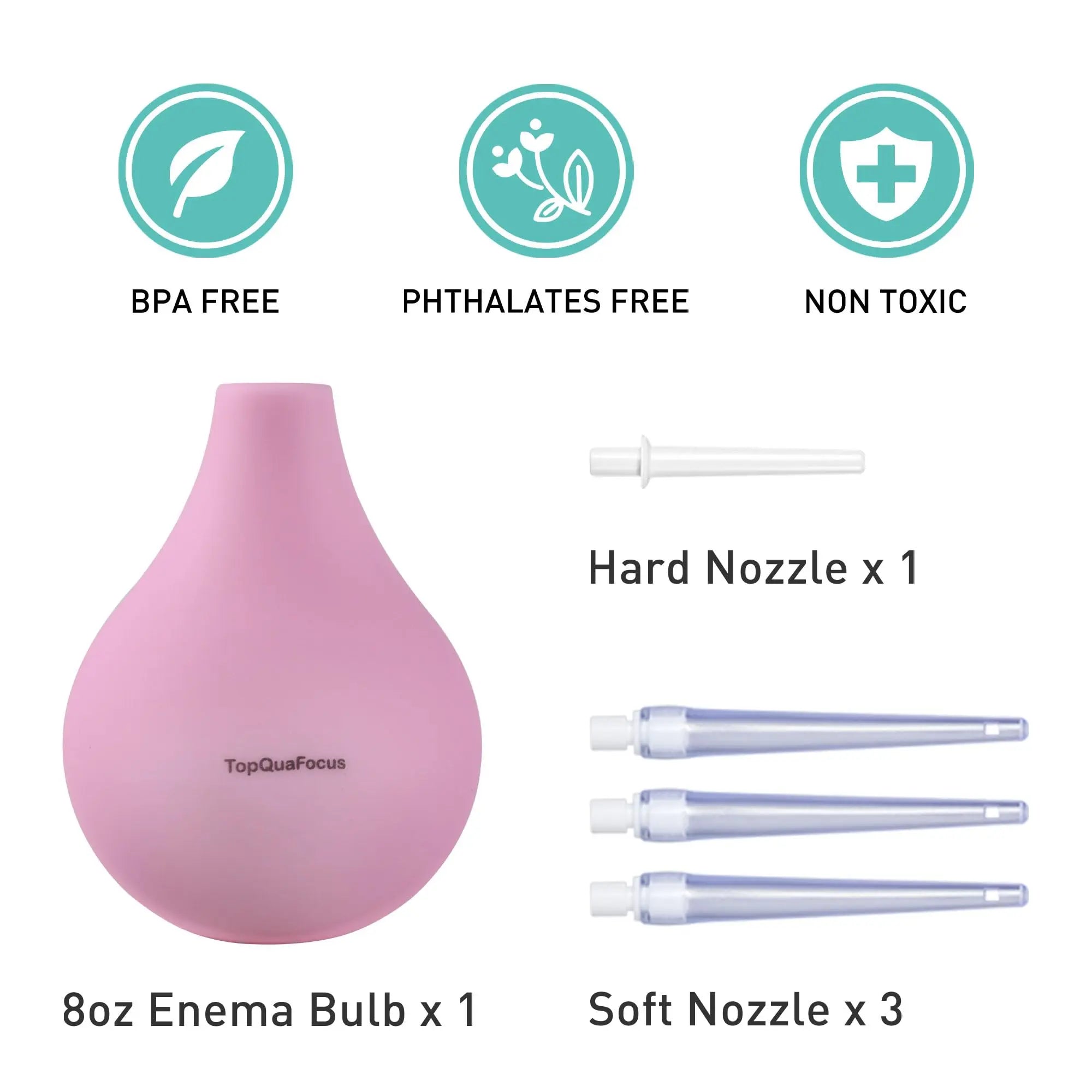 TopQuaFocus 8oz Enema Bulb Kit Anal and Vaginal Douche Bulb for Men Flushing System Enemas Silicone TopQuaFocus Au supplements