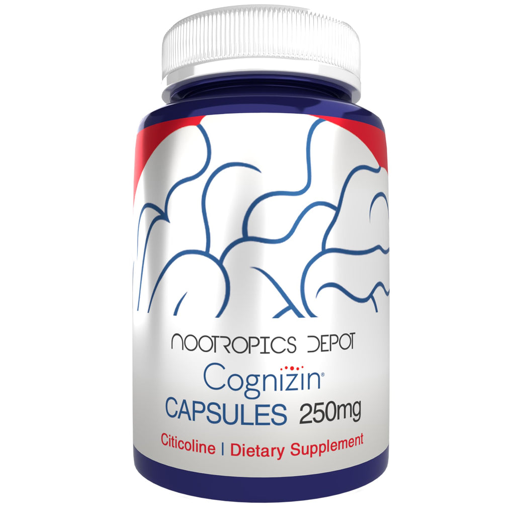 Nootropics Depot Cognizin Citicoline Capsules | 60 Count | Choline Supplement | Brain Health Supplement | Regulates Memory and Cognitive Function | Supports Attention, Focus and Recall Nootropics Depot Au supplements
