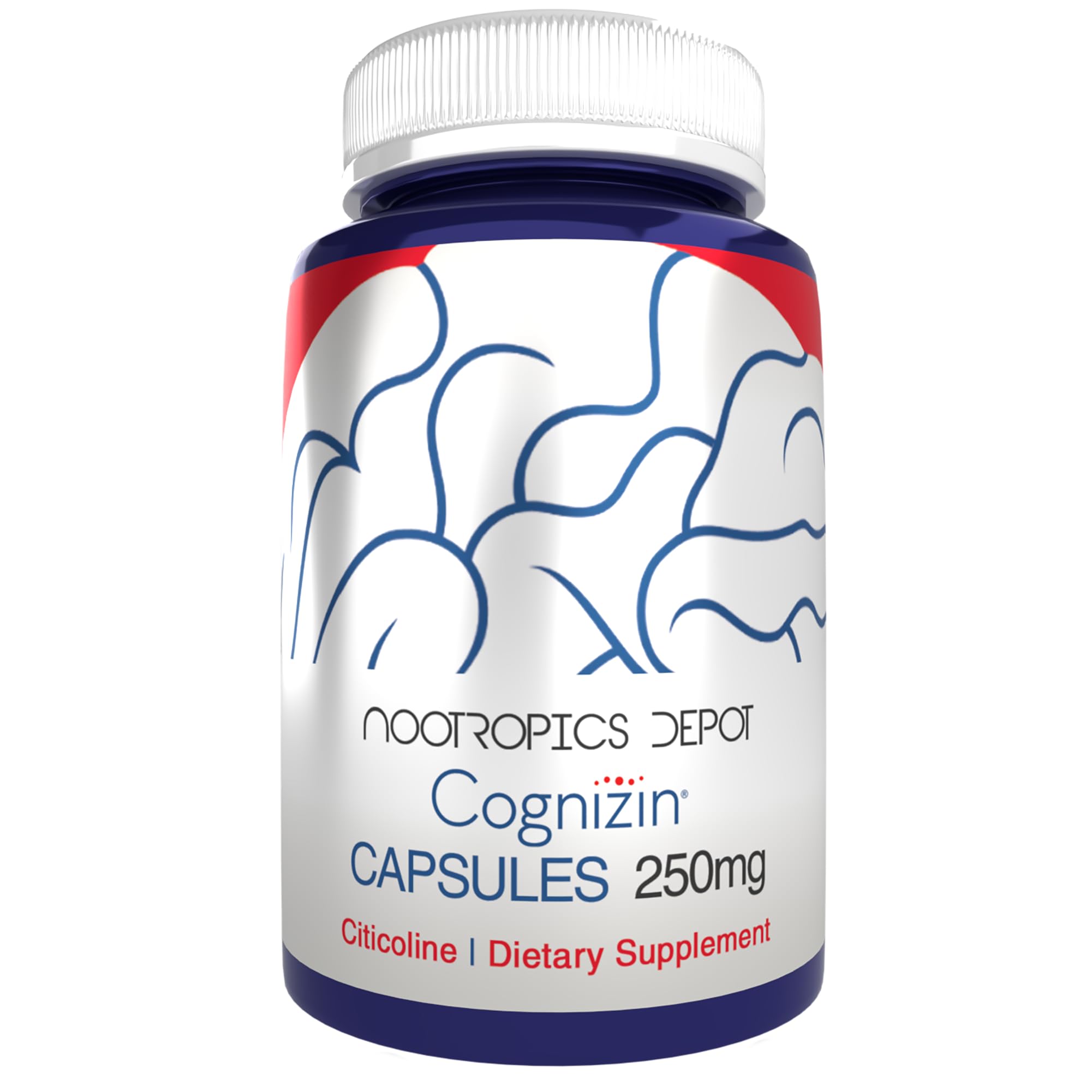 Nootropics Depot Cognizin Citicoline Capsules | 60 Count | Choline Supplement | Brain Health Supplement | Regulates Memory and Cognitive Function | Supports Attention, Focus and Recall Nootropics Depot Au supplements