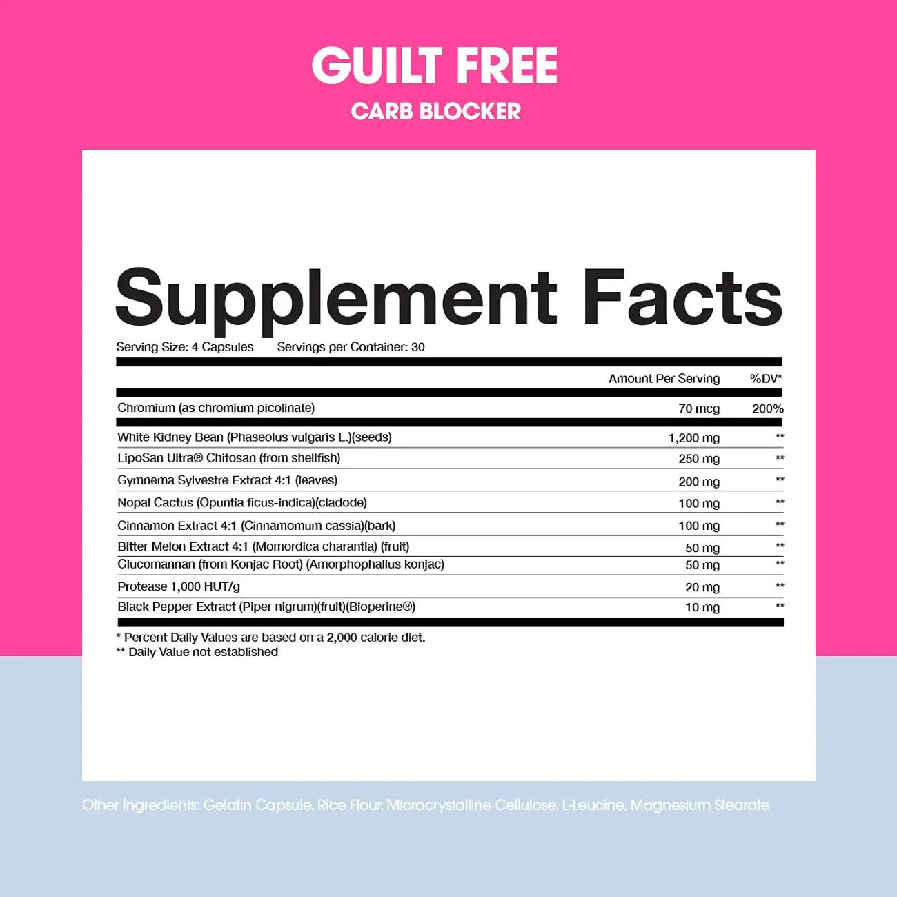 Obvi Guilt Free Carb Blocker, Block Carb Absorption, Support Weight Loss, Healthier Nails Obvi Au supplements