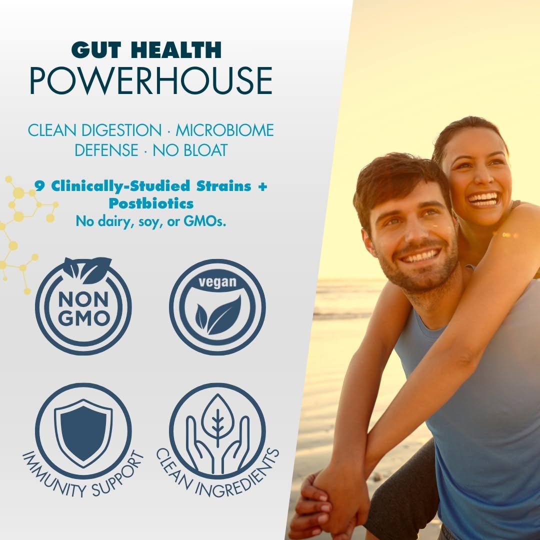 myPEAK PeakBiotic: The Ultimate Vegan Synbiotic with 50 Billion CFU Probiotics Prebiotics Postbiotics Modbiotics and Gut Lining to Enhance Digestion, Skin, and Mood with 2-Month Supply, 60 Capsules myPEAK Au supplements