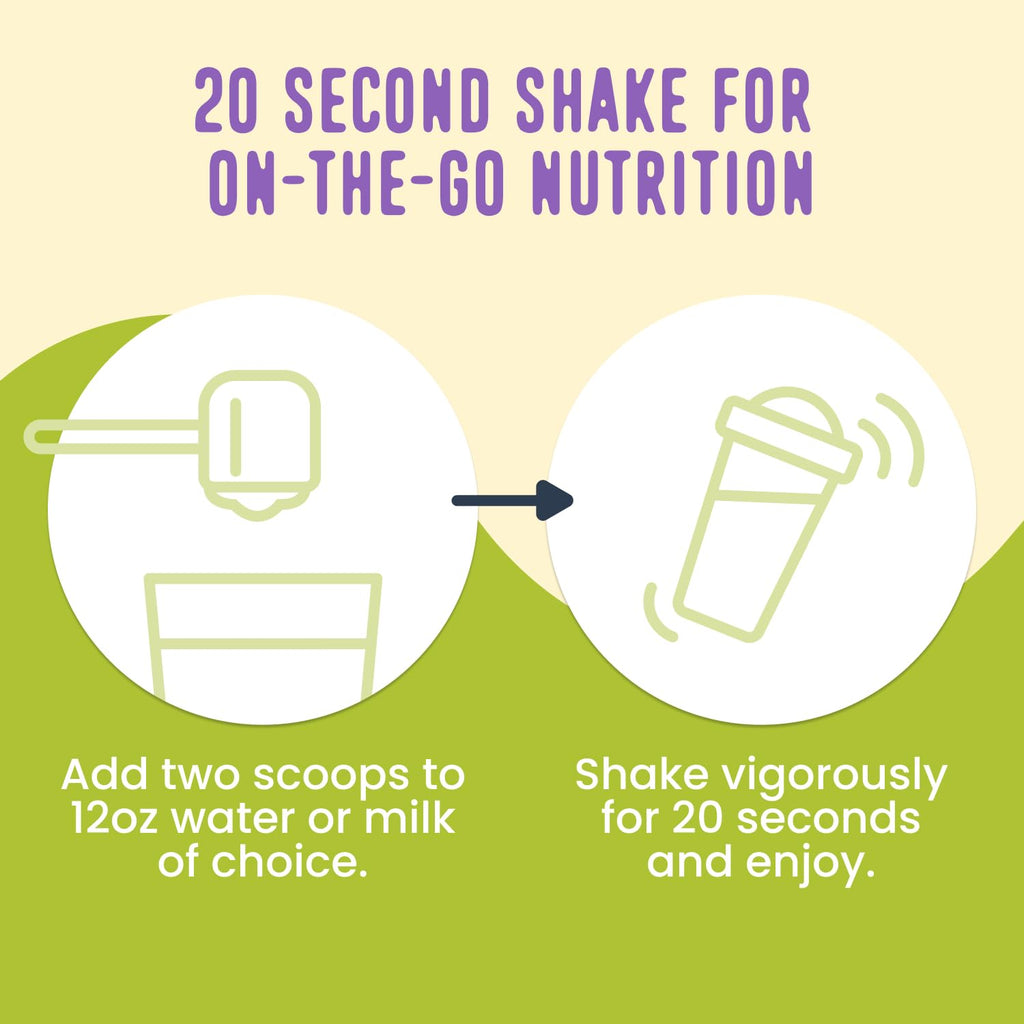 FlavCity Vegan Almond Protein Shake Powder, Vanilla Cream + Reishi & Cordyceps Mushrooms - Focus, Skin, Hair & Joint Support - Organic Fruit All in One Smoothie On-the-Go, 20 Servings