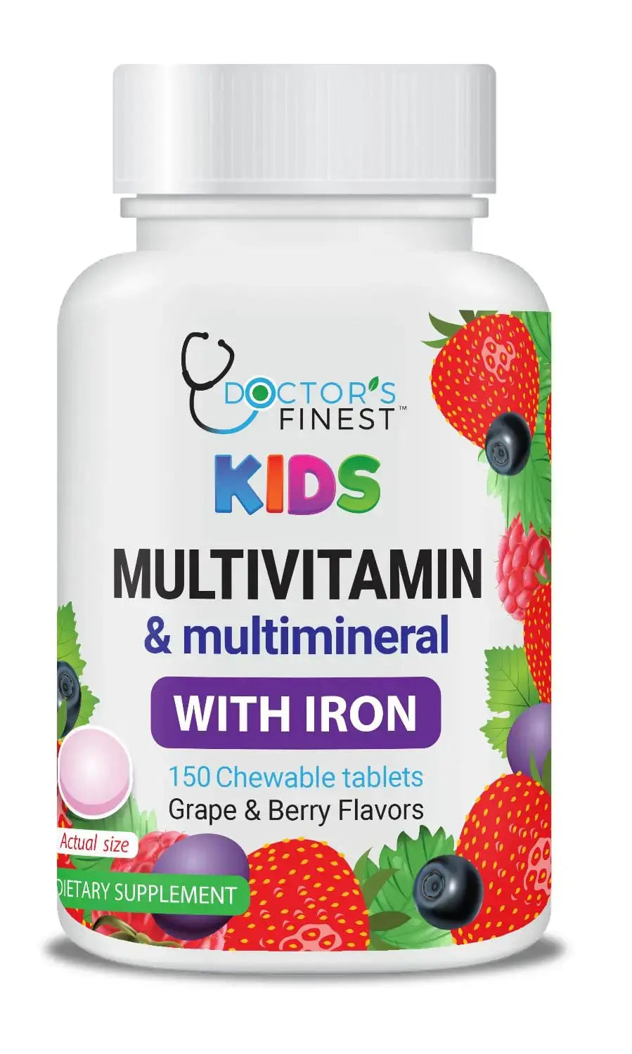 Lifeable Multivitamin & Multimineral with Iron Chewables for Kids – Vegetarian – Gluten Free Vegetarian – Great Tasting Doctors Orders Au supplements