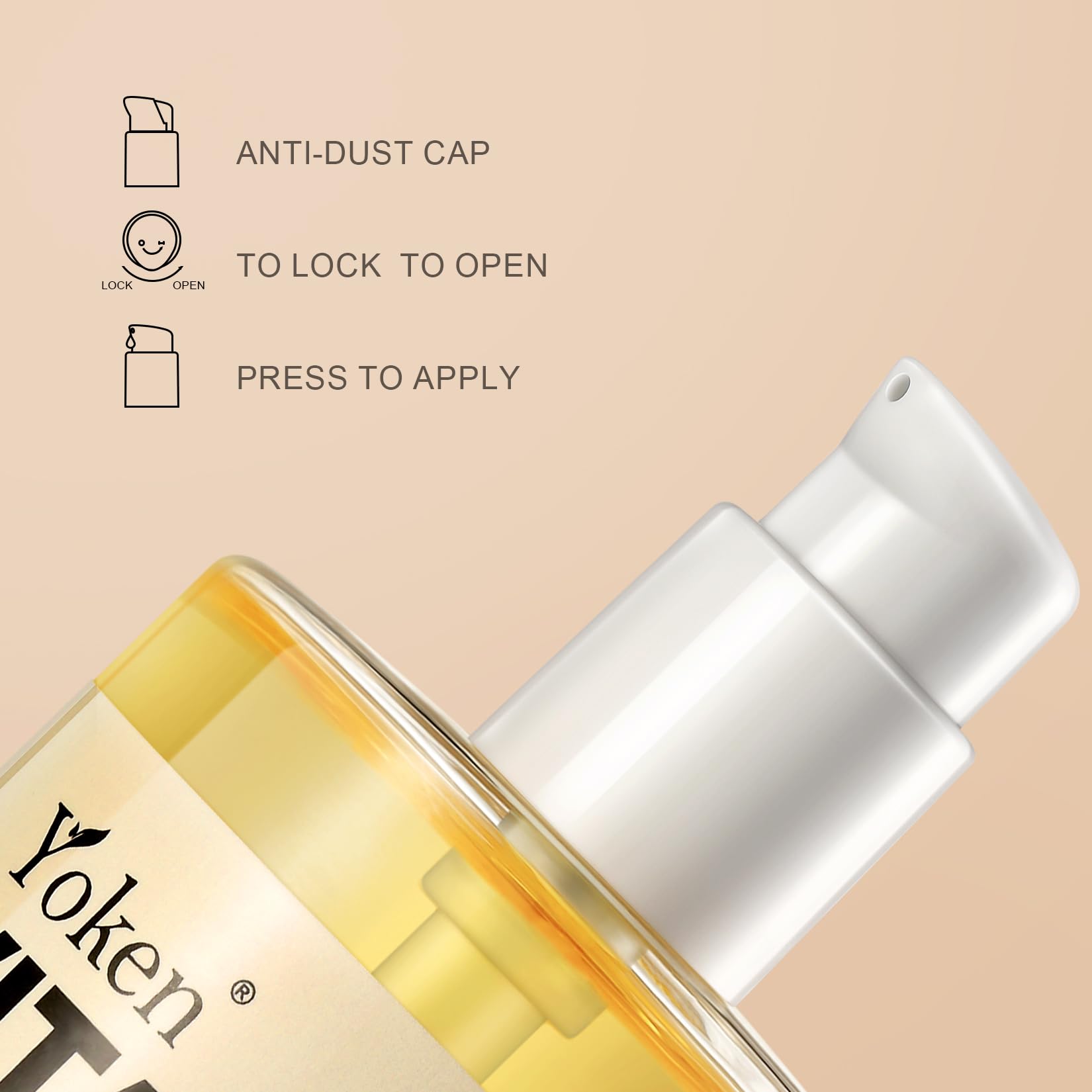 Yoken Vitamin E Oil 8 Oz Vitamin E oil for Skin Vitamine oils for Face Perfect Bath and Body Oil Cold Pressed Hexane