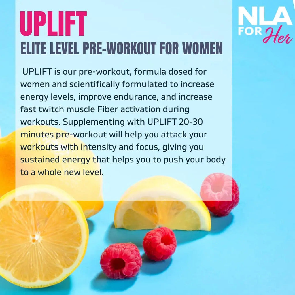 Uplift Pre-Workout for Women (30 Servings) -Raspberry Lemonade-Provides Clean NLA for Her Au supplements