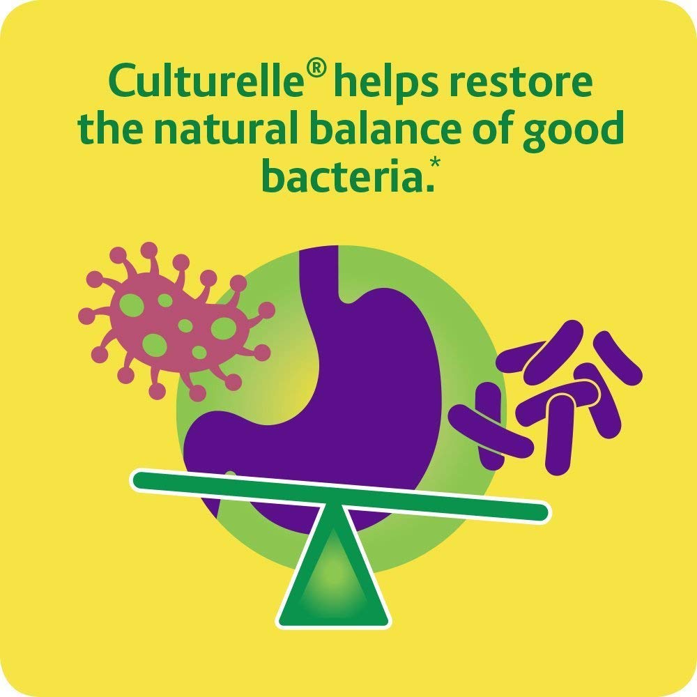 Culturelle Digestive Health Daily Probiotic Chewables, Probiotic For Men and Women, Most Clinically Studied Probiotic Strain, 10 Billion CFUs