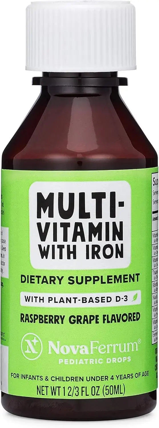 NovaFerrum Delish | Vegan Multivitamin with Iron for Infants, Toddlers & Kids | Immune Support | Organic Plant-Based D-3 | NovaFerrum Au supplements