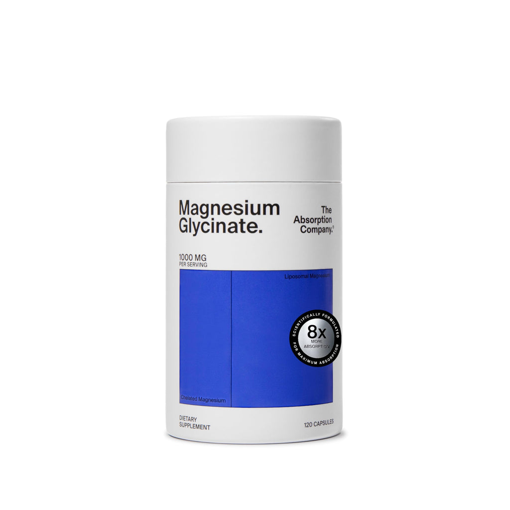 Magnesium Glycinate 1000mg - Liposomal Magnesium Bisglycinate for Max Absorption - Extra Strength to Support Body and Mind, Non-Laxative, Vegan, Gluten-Free - 120 Capsules The Absorption Company Au supplements