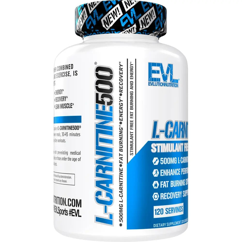 EVL L-Carnitine Supplement for Weight Loss Support - L carnitine 500mg Diet Pills Evlution Au supplements