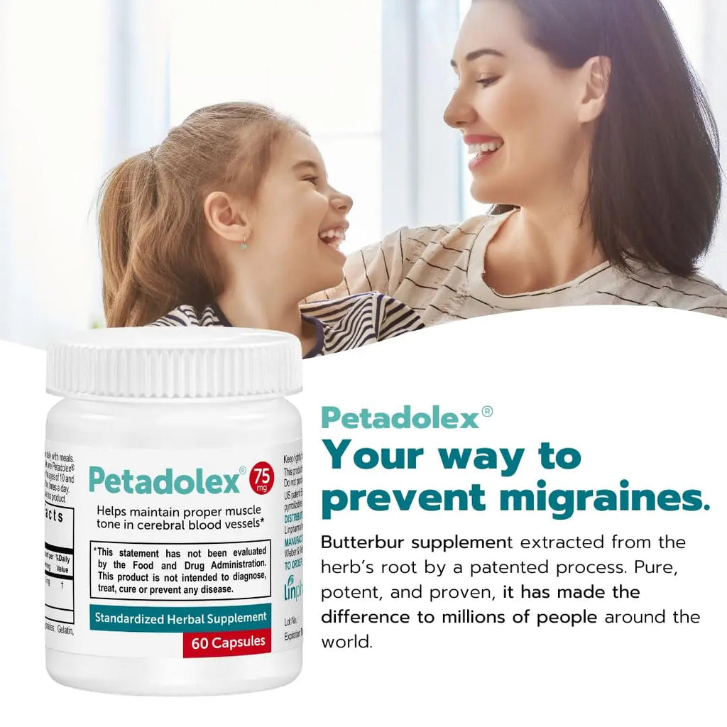 Petadolex - Migraine Relief - Patented Butterbur Root Extract, 75mg PA-Free Butterbur Extract Petadolex Au supplements