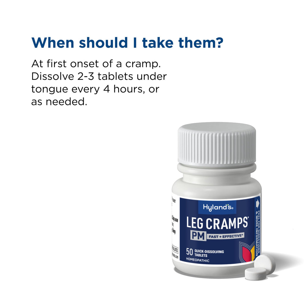 Hyland's Leg Cramps PM, Relief of Nighttime Leg, Calf, and Foot Cramps, 50 Quick-Dissolving Tablets 4-Pack (200 Total) Hyland's Au supplements