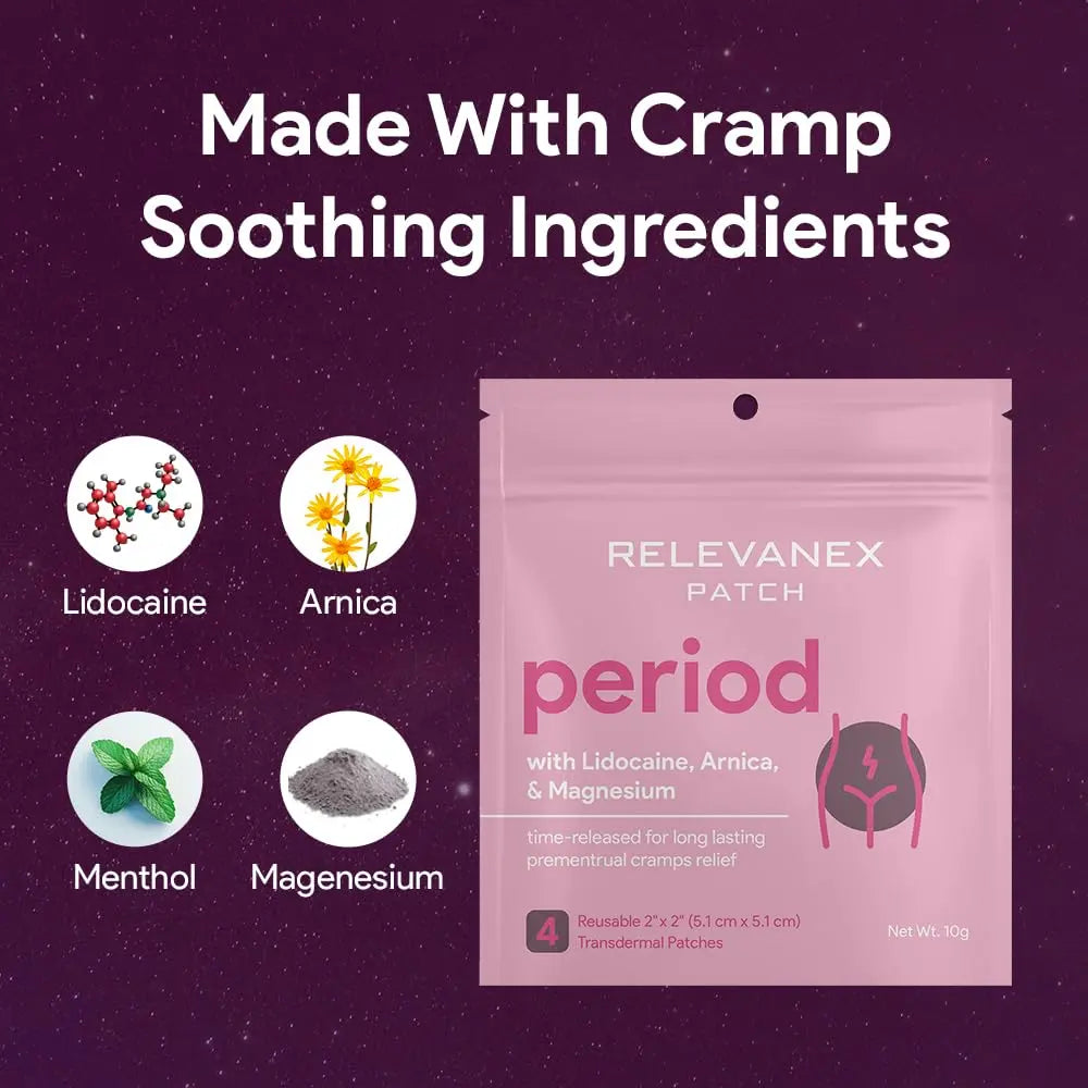 Relevenex Transdermal Patches for Women – Menstrual Cycle Comfort & Support – Gentle & Convenient – Designed for Everyday Ease Relevanex Au supplements
