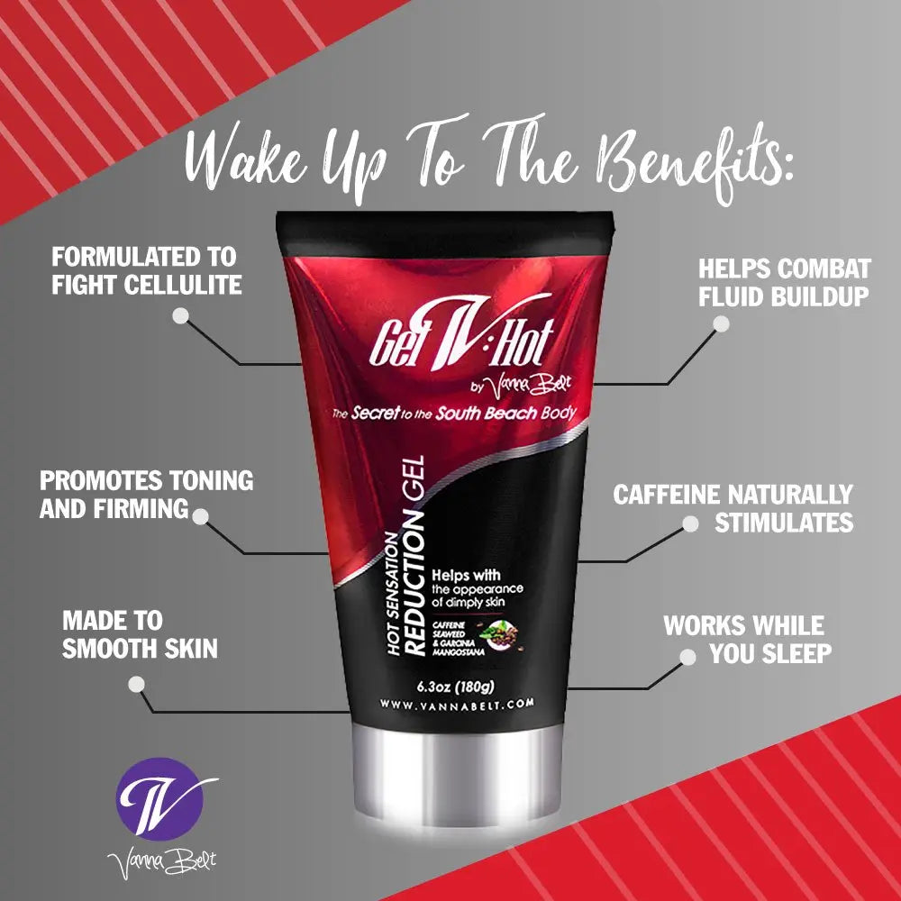 Vanna Belt Gel-V Hot Cream for Cellulite, 6.3 oz - Effective Nighttime Belly Fat Burning V VANNA BELT Au supplements