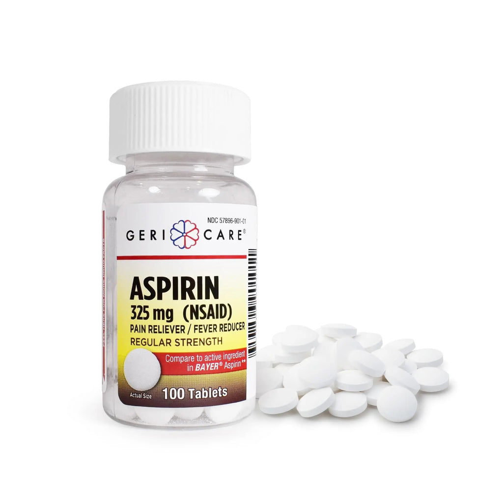 GeriCare Bottled Aspirin 325mg 100 Count Bottle (Pack of 1) GeriCare Au supplements