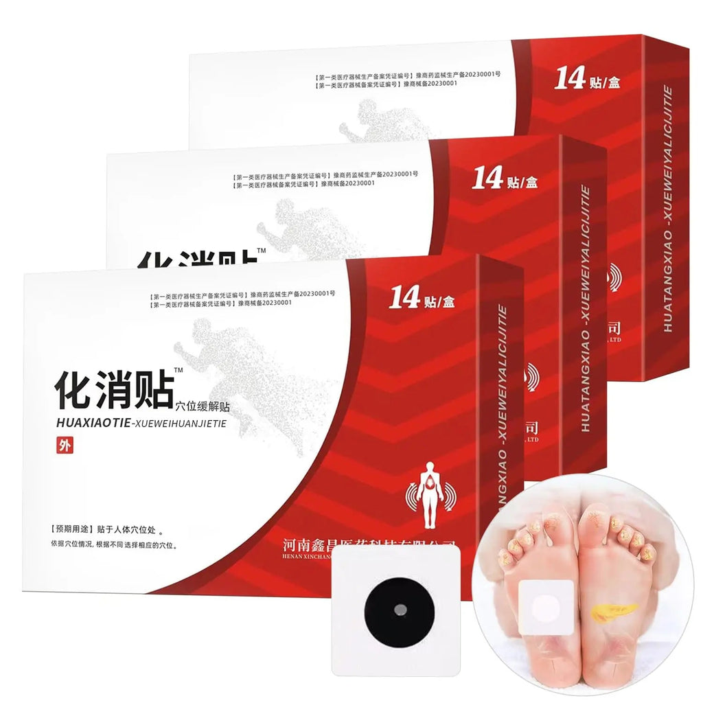 Huatang Acupoint Pressure Patch, Acupoint Sticker, Huatang Acupoint Pressure -42pcs Patch (3Box) KOSIMI Au supplements