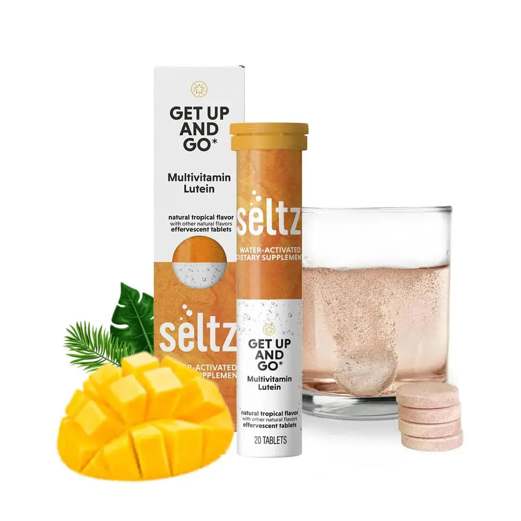 Seltz® Get Up and Go – Effervescent Multivitamin with Lutein for Daily Energy, Eye Health & Antioxidant Support Seltz Au supplements
