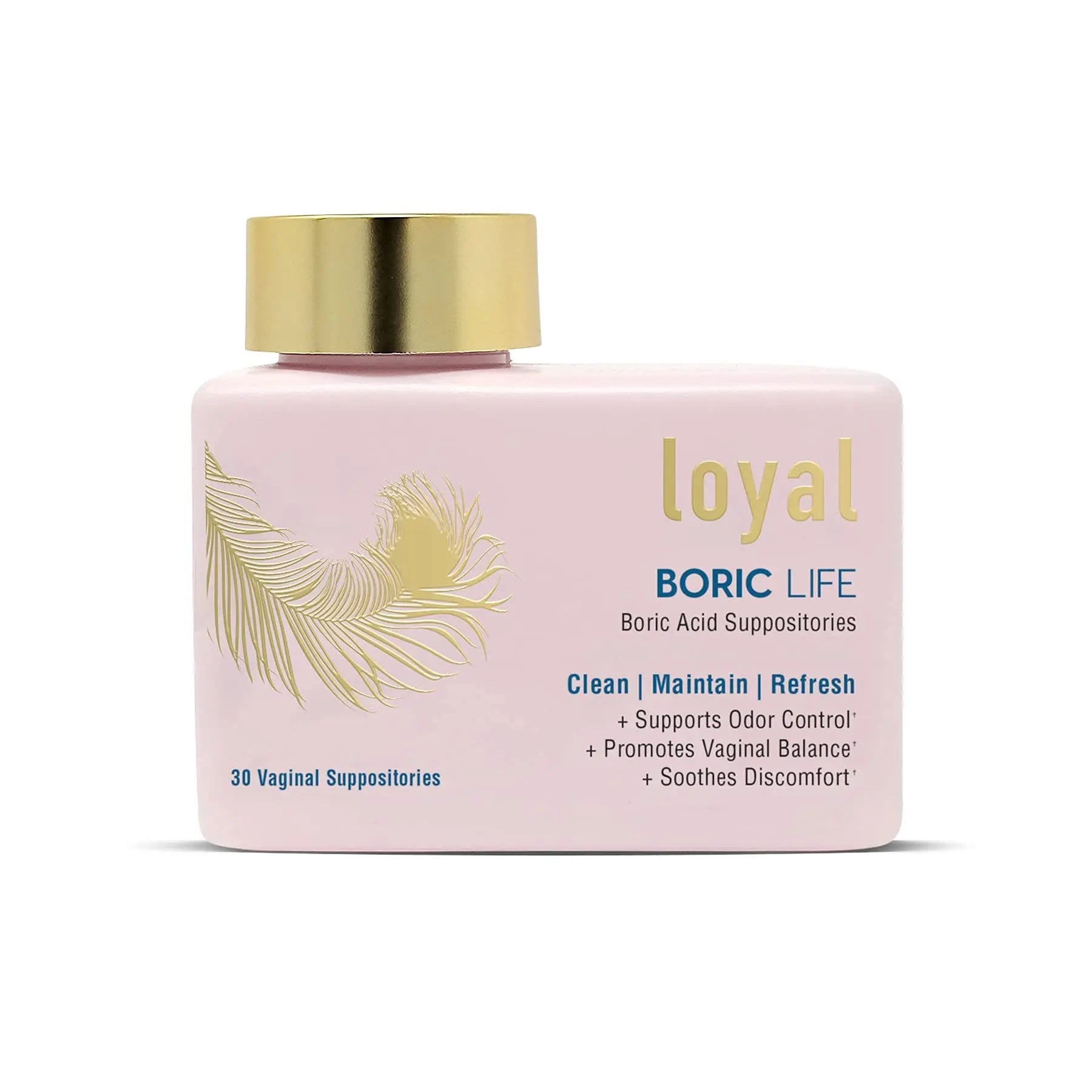 Loyal Boric Life - Boric Acid Vaginal Suppositories - 600mg - Supports Odor Control - Promotes Vaginal Loyal Au supplements